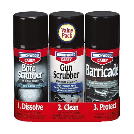Birchwood Casey Dissolve, Clean and Protection Kit 